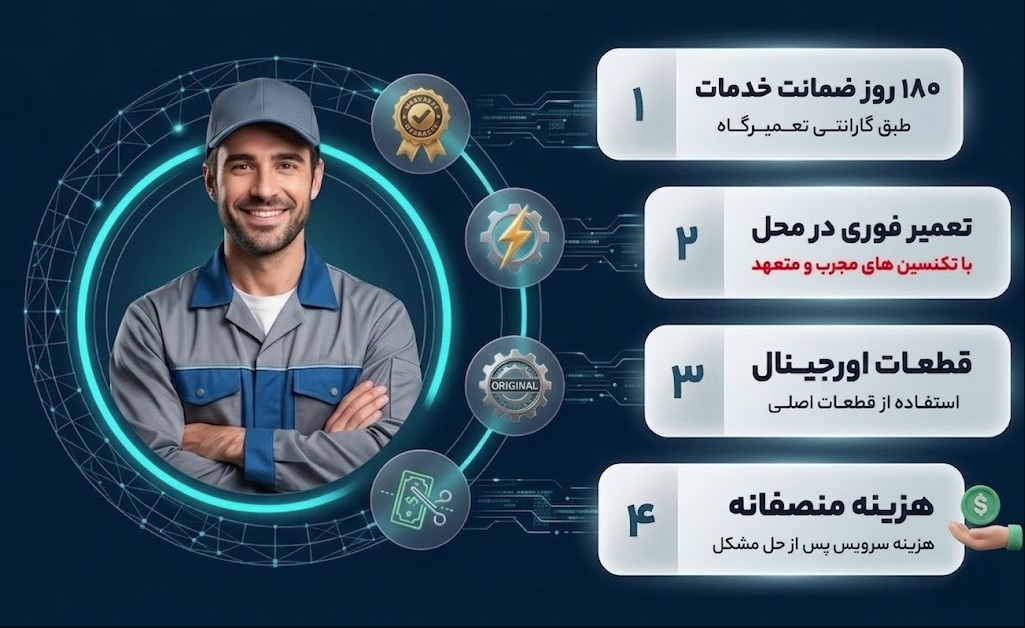 مزایای نمایندگی تعمیرات اسنوا خدمات